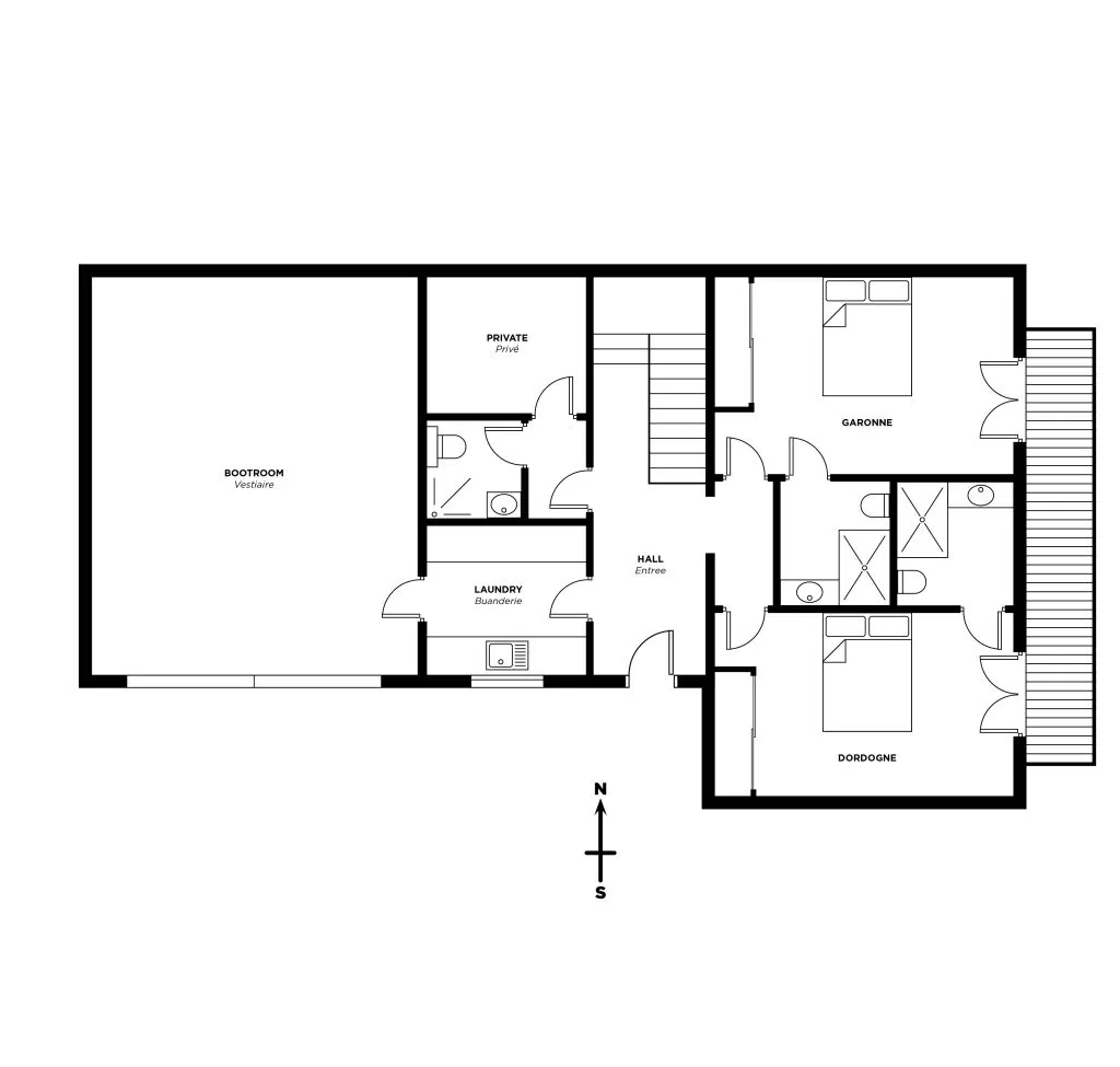 Chalet Riviere, Morzine floorplan - The Chalet Edit