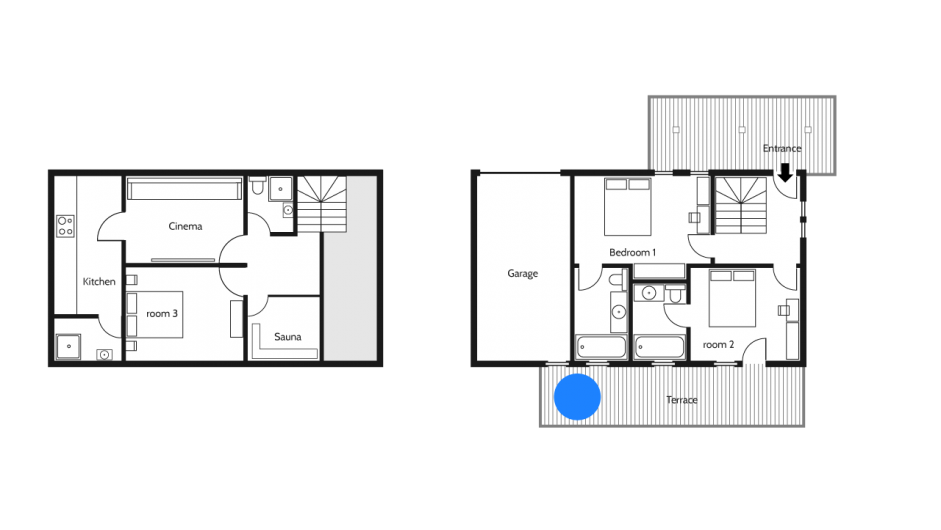Chalet Amazonia, Chamonix floorplan - The Chalet Edit