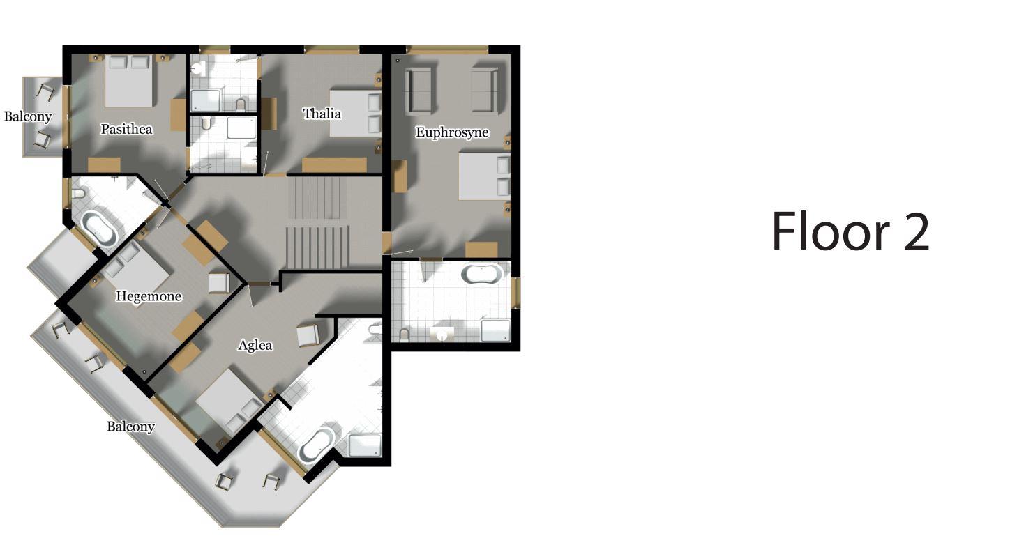 Chalet Grace, Zermatt floorplan - The Chalet Edit