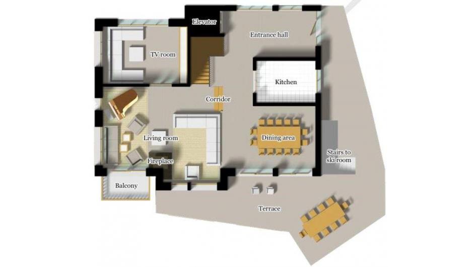 Chalet Les Anges, Zermatt, Switzerland floorplan - The Chalet Edit