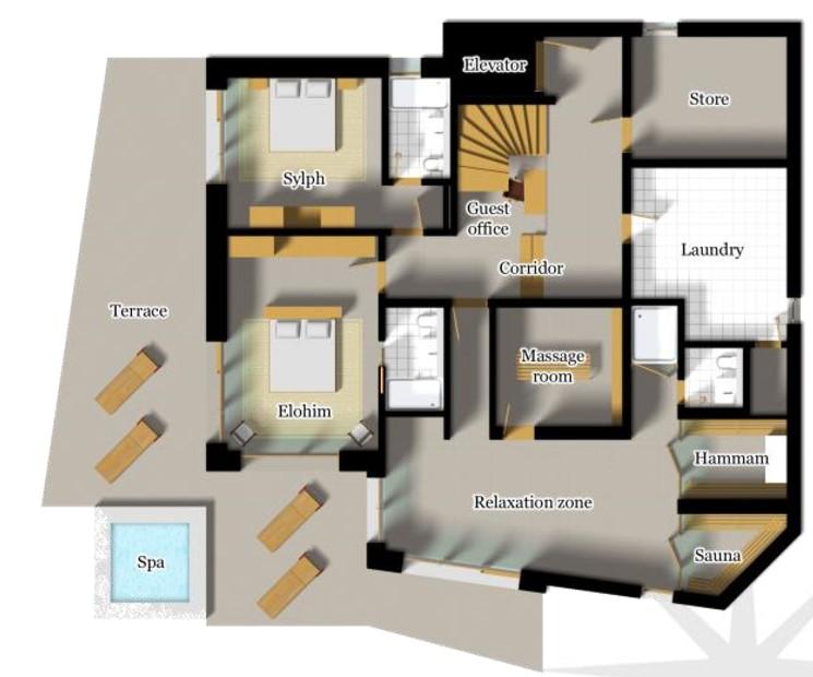 Chalet Les Anges, Zermatt, Switzerland floorplan - The Chalet Edit