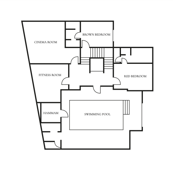 Chalet Pearl, Courchevel 1850, France floorplan - The Chalet Edit