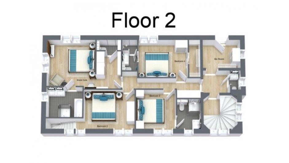 Chalet Le Namaste, Courchevel 1850, France floorplan - The Chalet Edit