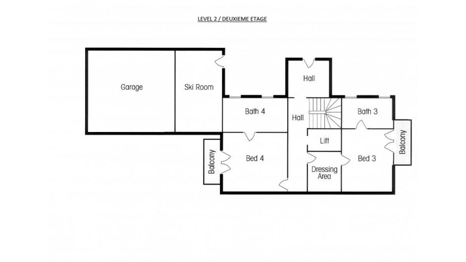 Shemshak Lodge,  Courchevel 1850, France floorplan - The Chalet Edit
