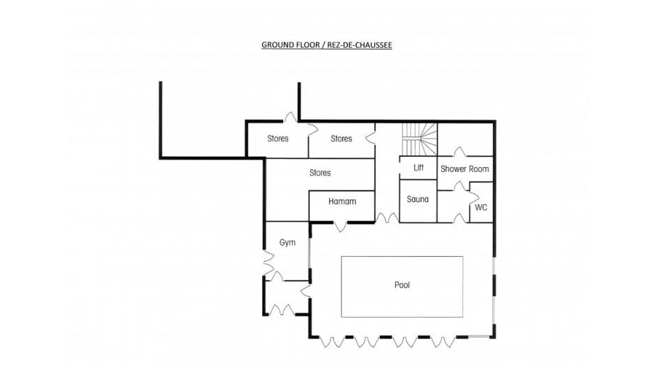 Shemshak Lodge,  Courchevel 1850, France floorplan - The Chalet Edit