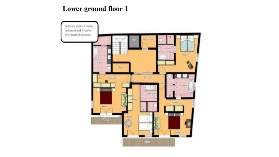 Chalet Le Grenier, Meribel, France floorplan - The Chalet Edit