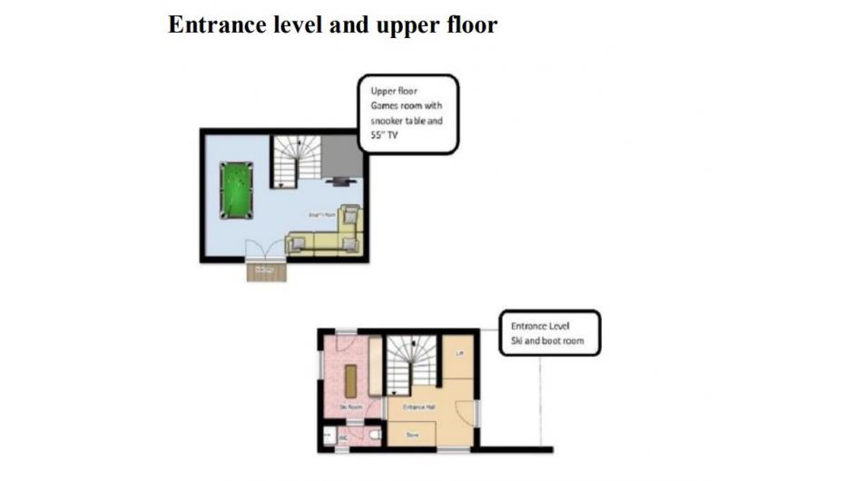 Chalet Le Grenier, Meribel, France floorplan - The Chalet Edit