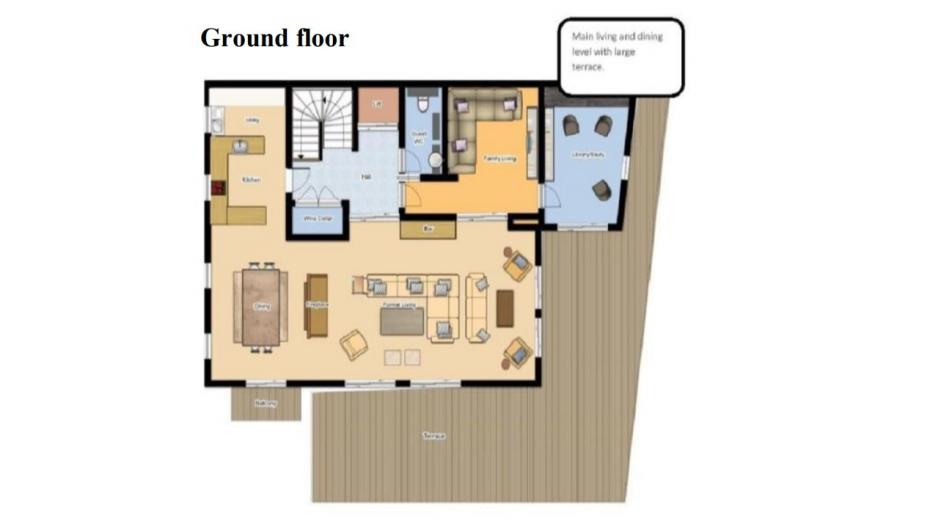 Chalet Le Grenier, Meribel, France floorplan - The Chalet Edit