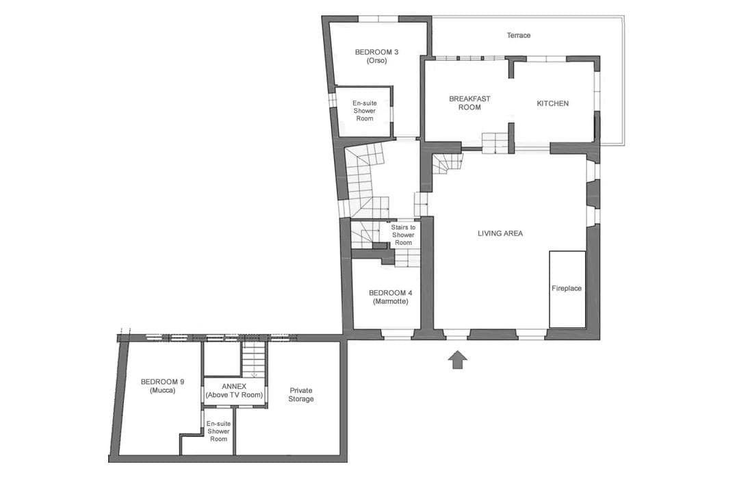 Chalet Doss, Madonna Di Campiglio floorplan - The Chalet Edit
