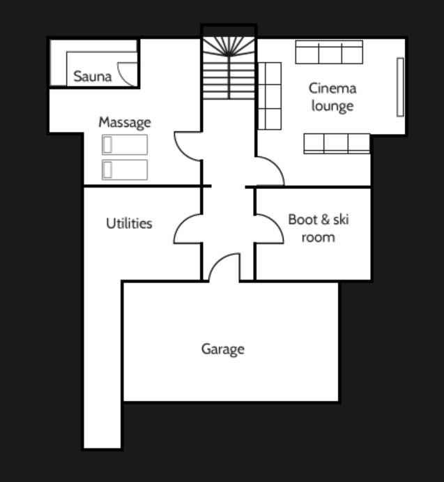 Chalet Dalmore, Chamonix, France floorplan - The Chalet Edit