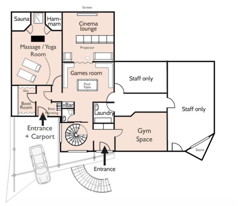 Chalet Couttet, Chamonix, France floorplan - The Chalet Edit