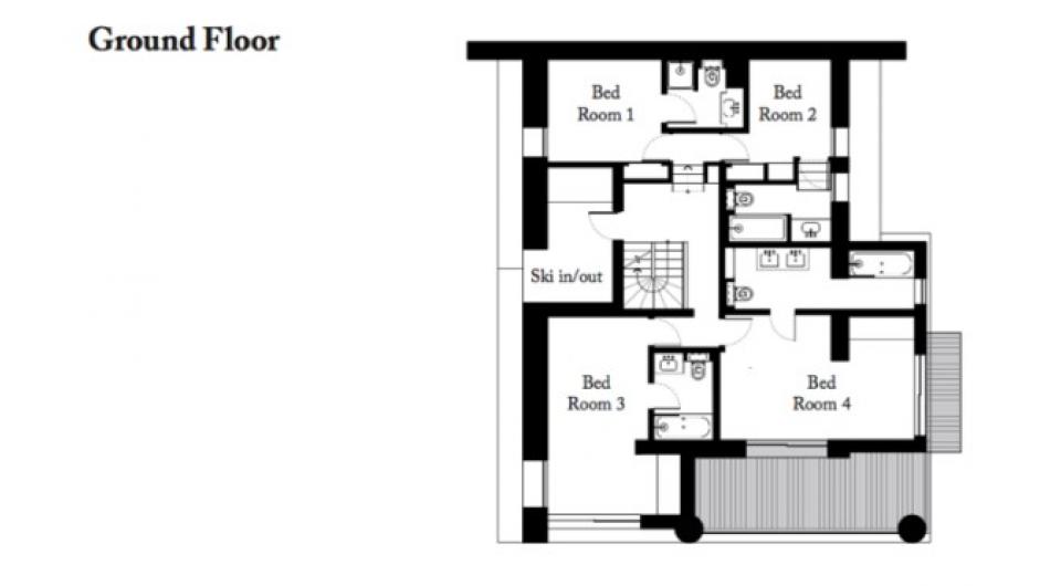 Chalet Elephant Blanc, Val d’Isere, France floorplan - The Chalet Edit