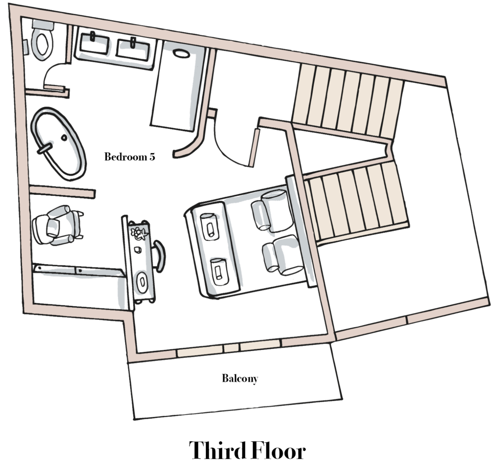 Chalet Bouquetin, Morzine, France floorplan - The Chalet Edit