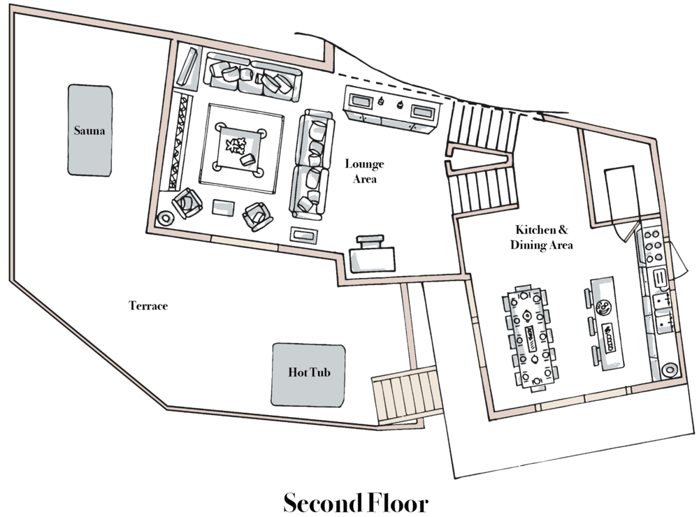 Chalet Bouquetin, Morzine, France floorplan - The Chalet Edit