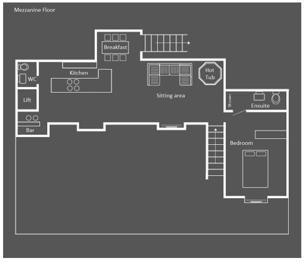 Heinz Julen Loft, Zermatt, Switzerland floorplan - The Chalet Edit