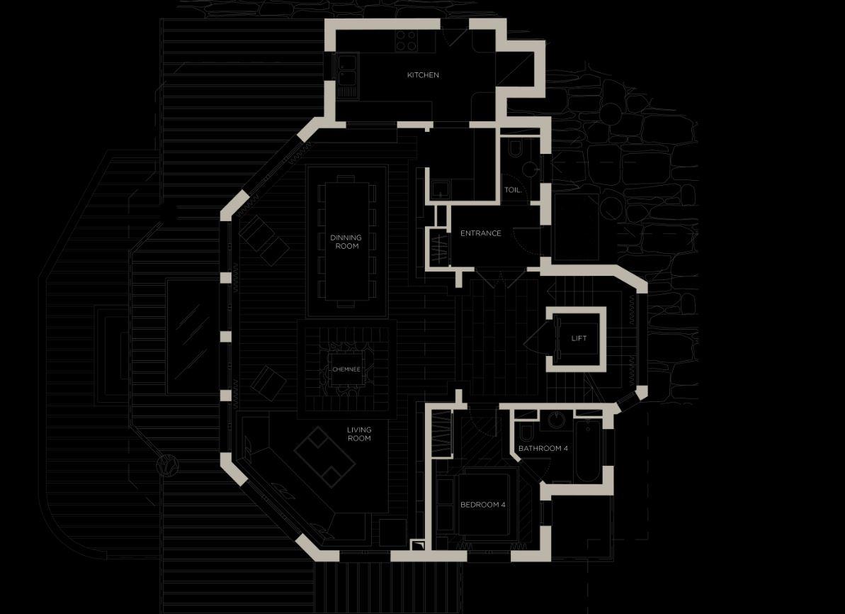 Chalet Les Sorbiers, Courchevel 1850, France floorplan - The Chalet Edit