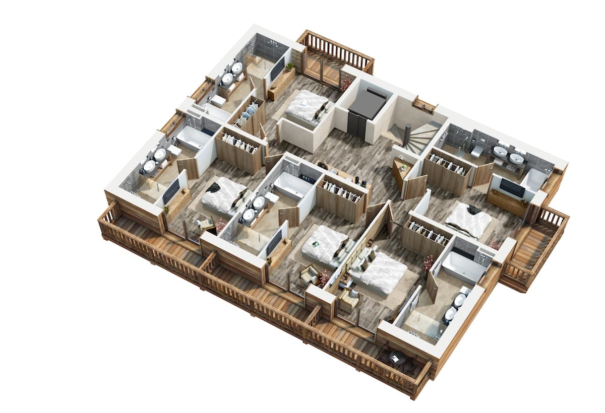 CHALET SERENDIPITY, MERIBEL VILLAGE, FRANCE floorplan - The Chalet Edit