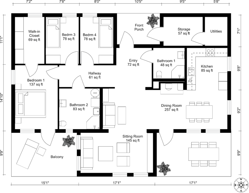 Chalet Frieda, St Anton floorplan - The Chalet Edit