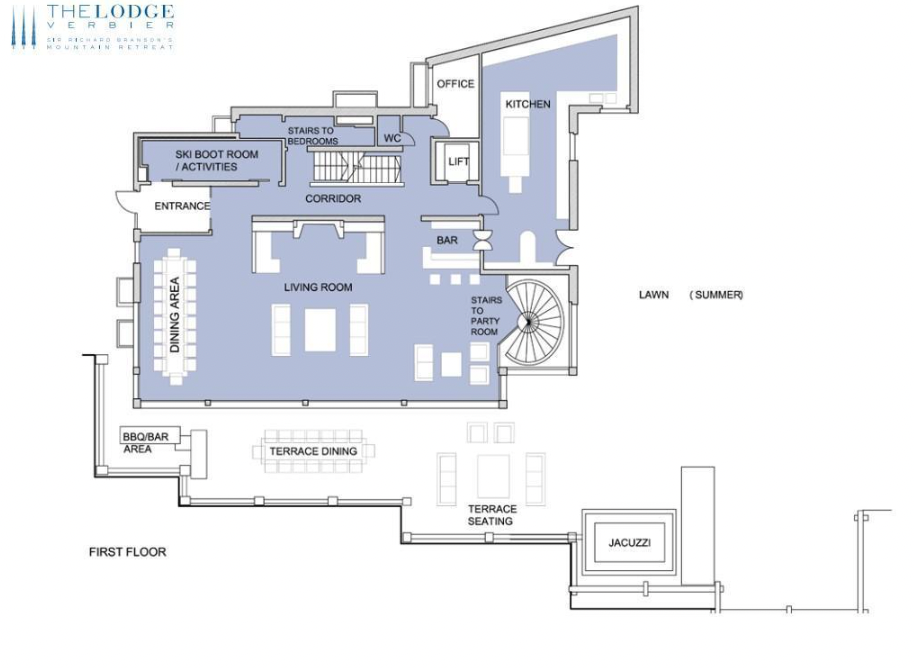 The Lodge, Verbier, Switzerland floorplan - The Chalet Edit