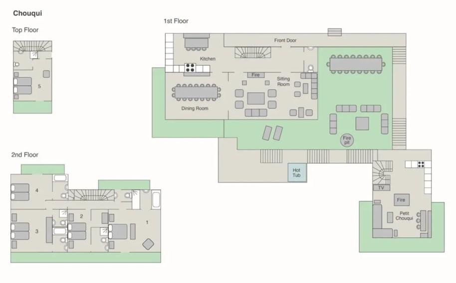 Chalet Chouqui, Verbier, Switzerland floorplan - The Chalet Edit