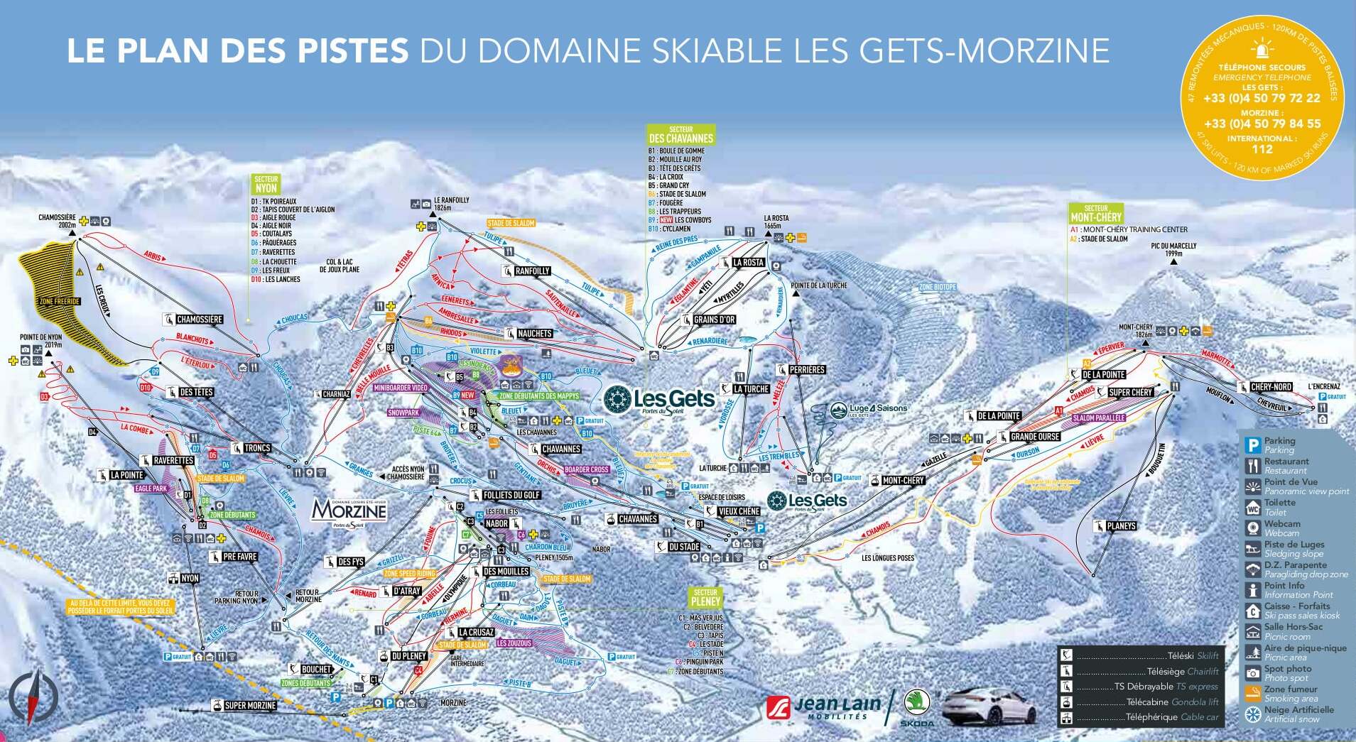 Piste Map for Morzine
