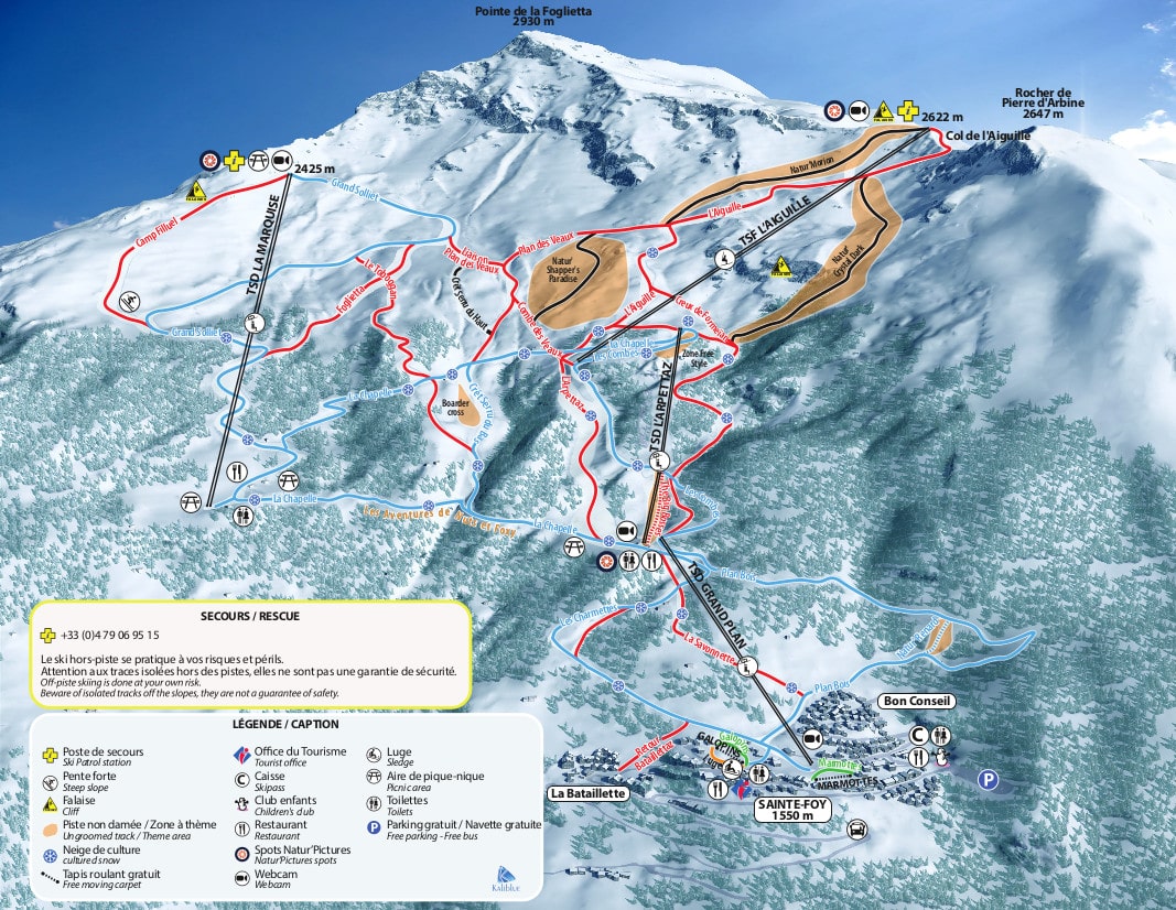 Piste Map for St Foy