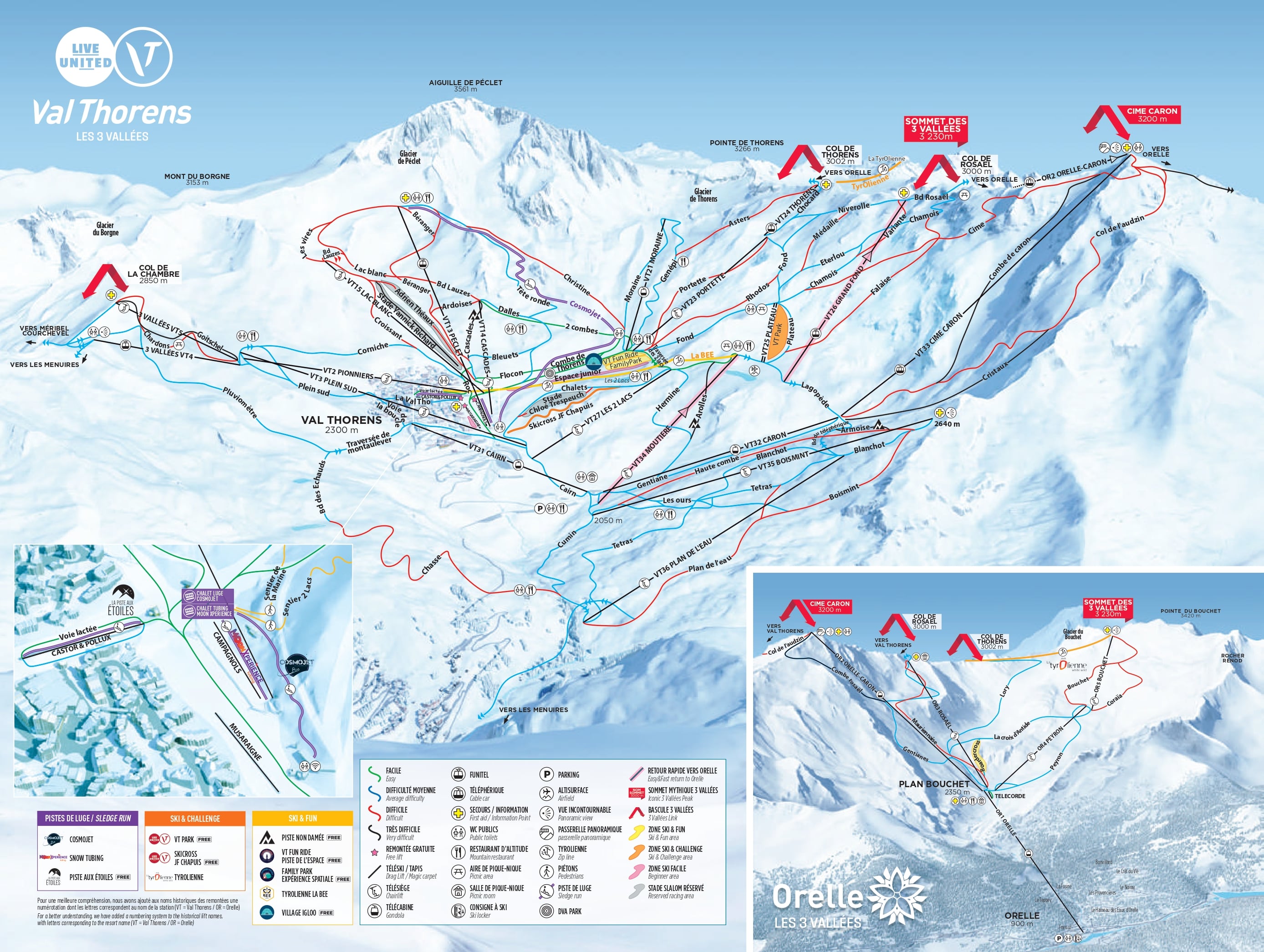 Piste Map for Val Thorens