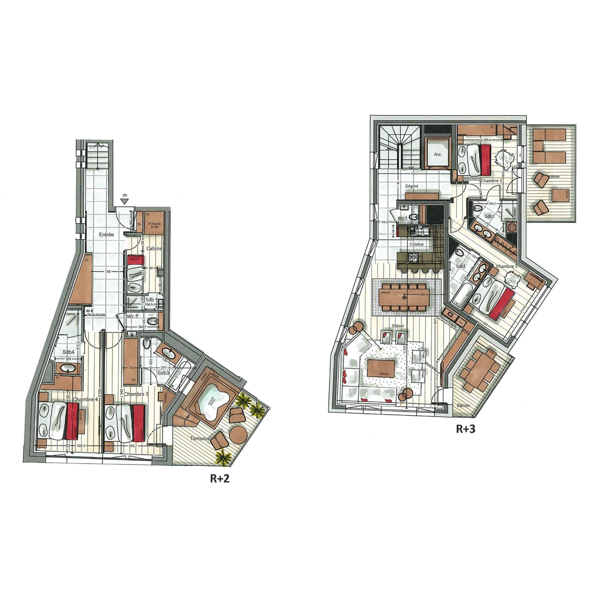 Alaska Lodge 6, Val D'isere floorplan - The Chalet Edit