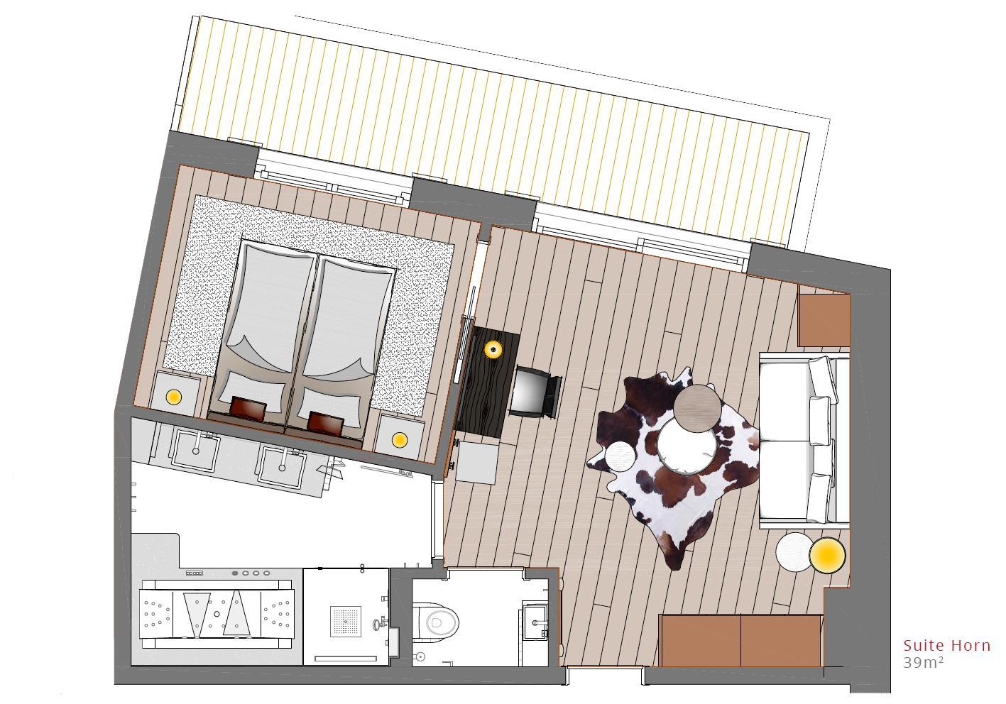 Hahnenkamm Lodge, Kitzbuhel floorplan - The Chalet Edit