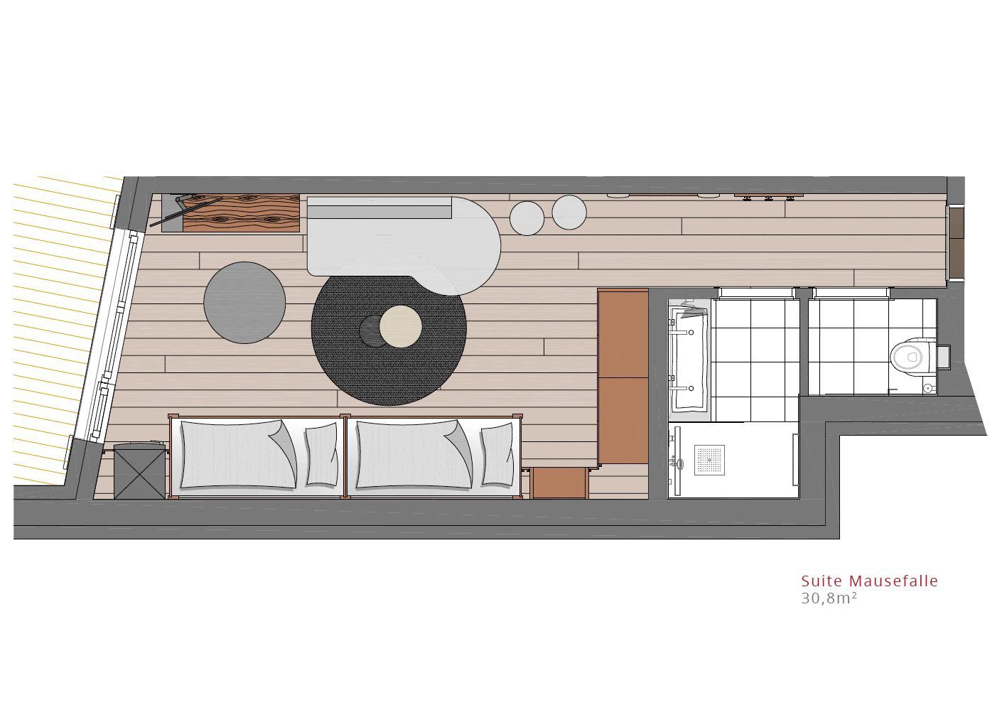 Hahnenkamm Lodge, Kitzbuhel floorplan - The Chalet Edit