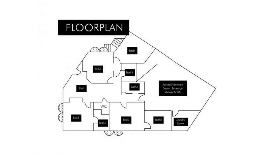 Chalet Anchorage, Courchevel 1850 floorplan - The Chalet Edit