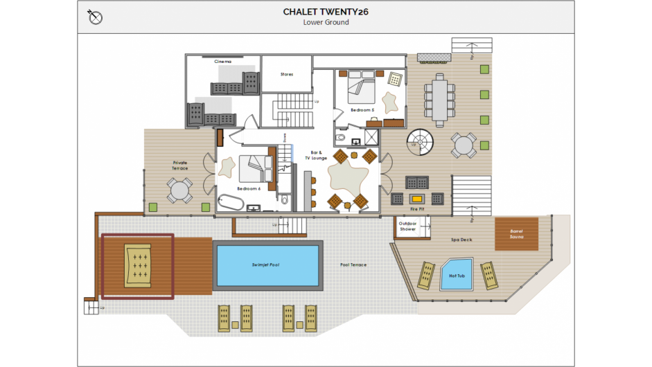 Chalet Twenty26, Morzine floorplan - The Chalet Edit