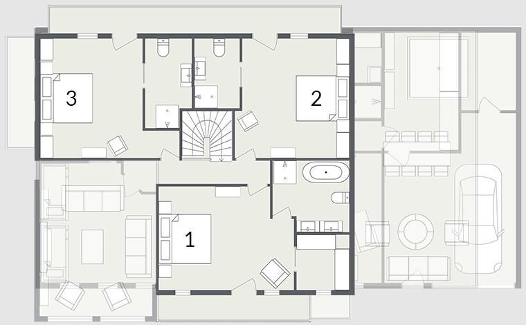 Chalet M, Morzine floorplan - The Chalet Edit