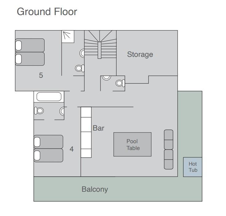 Chalet Rock, Verbier floorplan - The Chalet Edit
