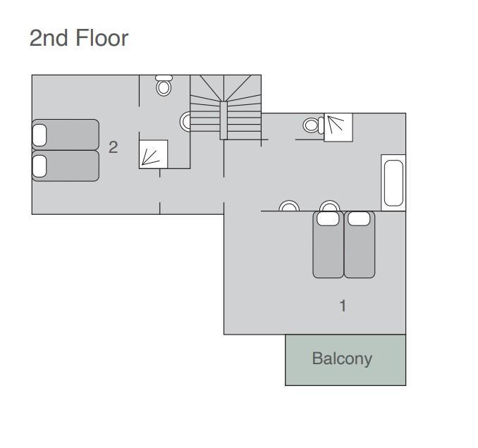 Chalet Rock, Verbier floorplan - The Chalet Edit