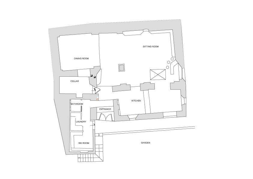 Chalet Baita 1697, Pragelato floorplan - The Chalet Edit