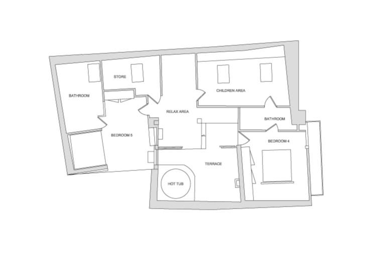 Chalet Baita 1697, Pragelato floorplan - The Chalet Edit