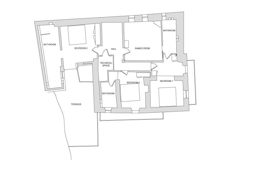 Chalet Baita 1697, Pragelato floorplan - The Chalet Edit