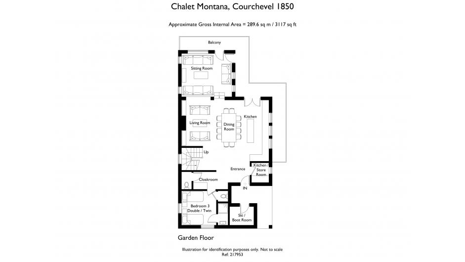 Chalet Montana, Courchevel 1850 floorplan - The Chalet Edit