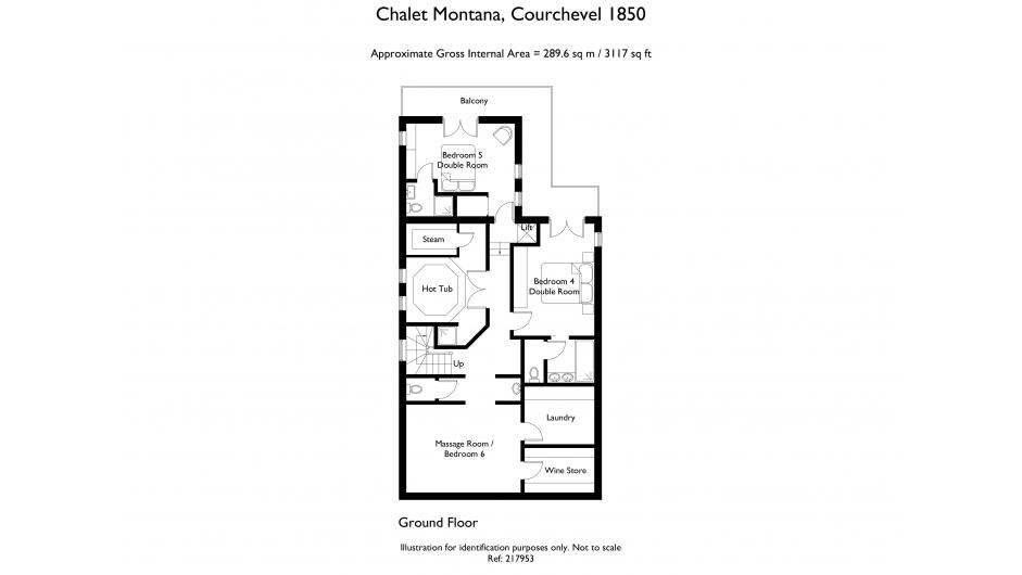 Chalet Montana, Courchevel 1850 floorplan - The Chalet Edit