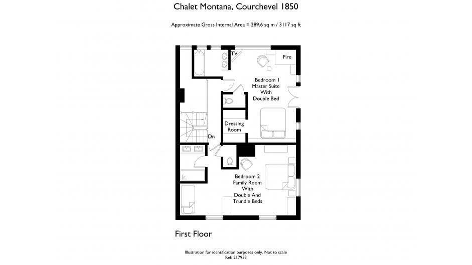 Chalet Montana, Courchevel 1850 floorplan - The Chalet Edit