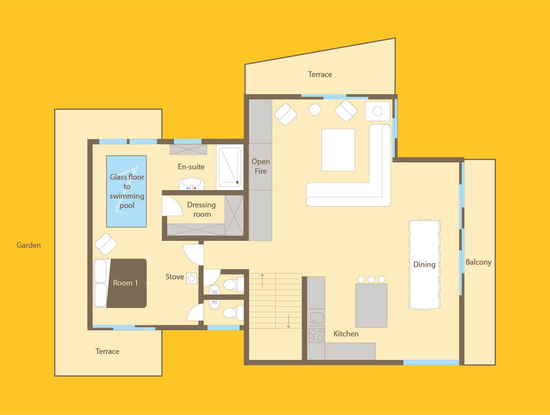 Chalet Valambrun, Les Gets floorplan - The Chalet Edit