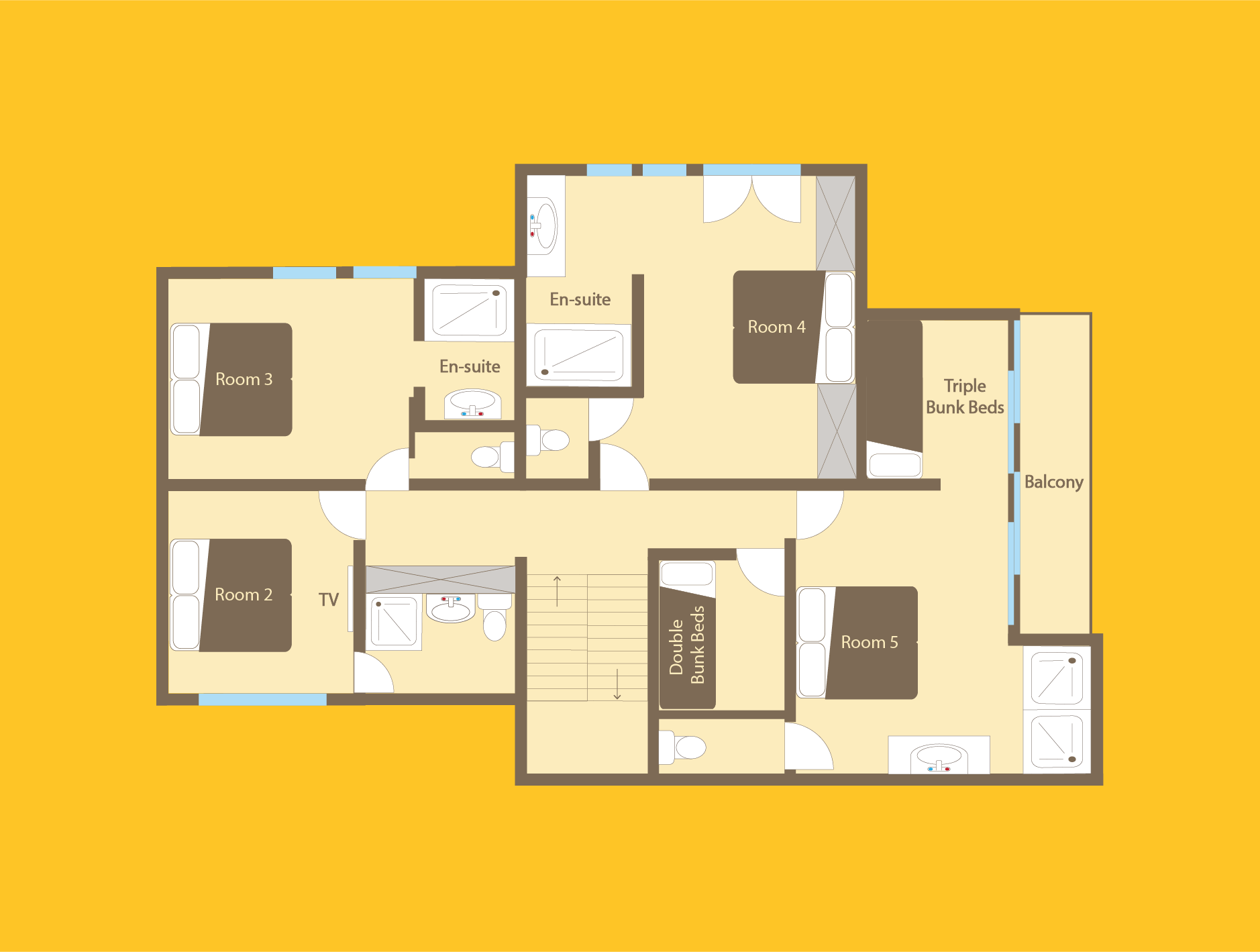 Chalet Valambrun, Les Gets floorplan - The Chalet Edit