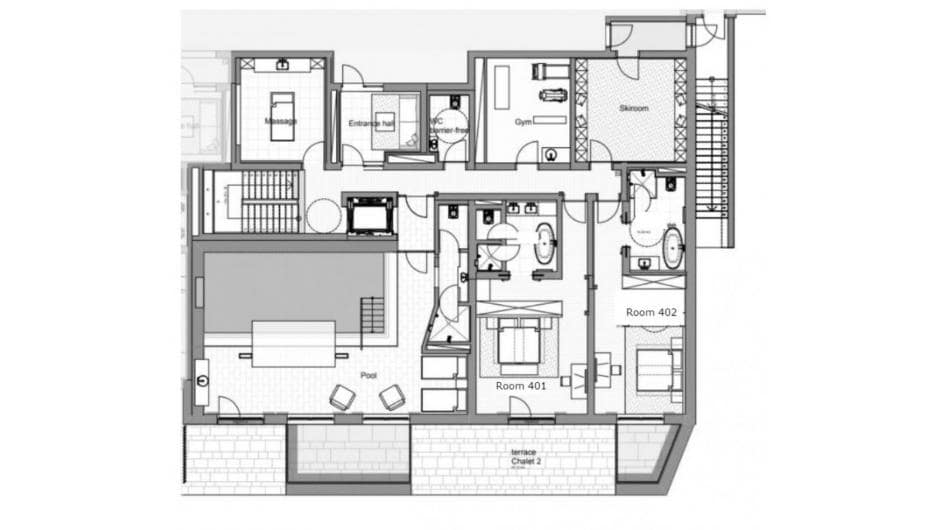 Arula Chalet 2, Lech floorplan - The Chalet Edit