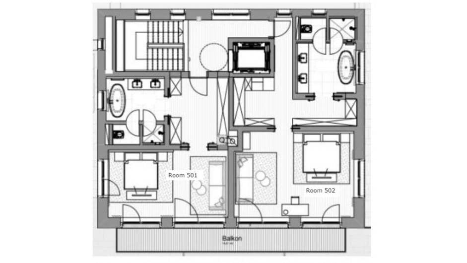 Arula Chalet 2, Lech floorplan - The Chalet Edit