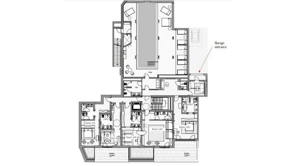 Arula Chalet 1, Lech floorplan - The Chalet Edit