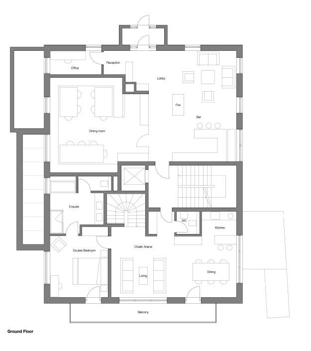 Chalet Ariane, St Anton floorplan - The Chalet Edit