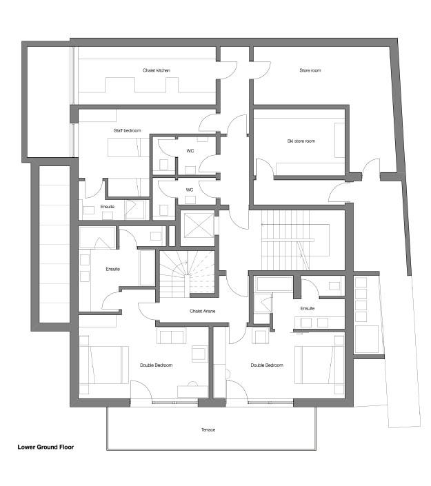 Chalet Ariane, St Anton floorplan - The Chalet Edit