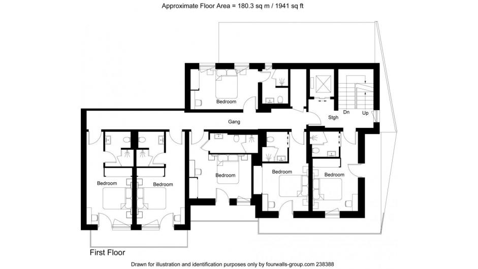 Chalet 47, St Anton floorplan - The Chalet Edit