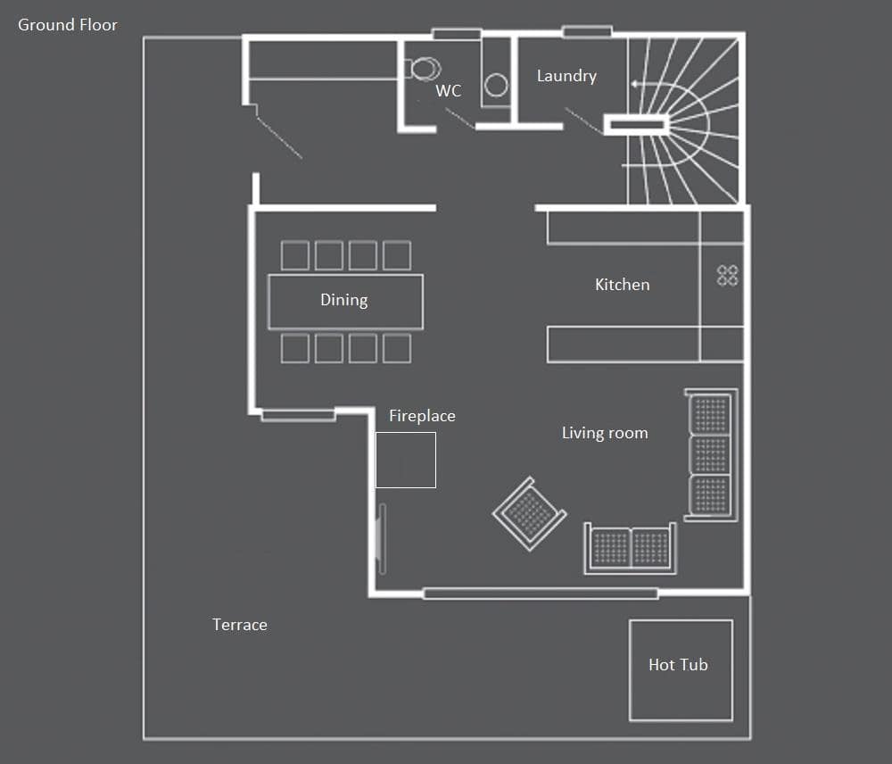 Chalet Castor, Zermatt floorplan - The Chalet Edit